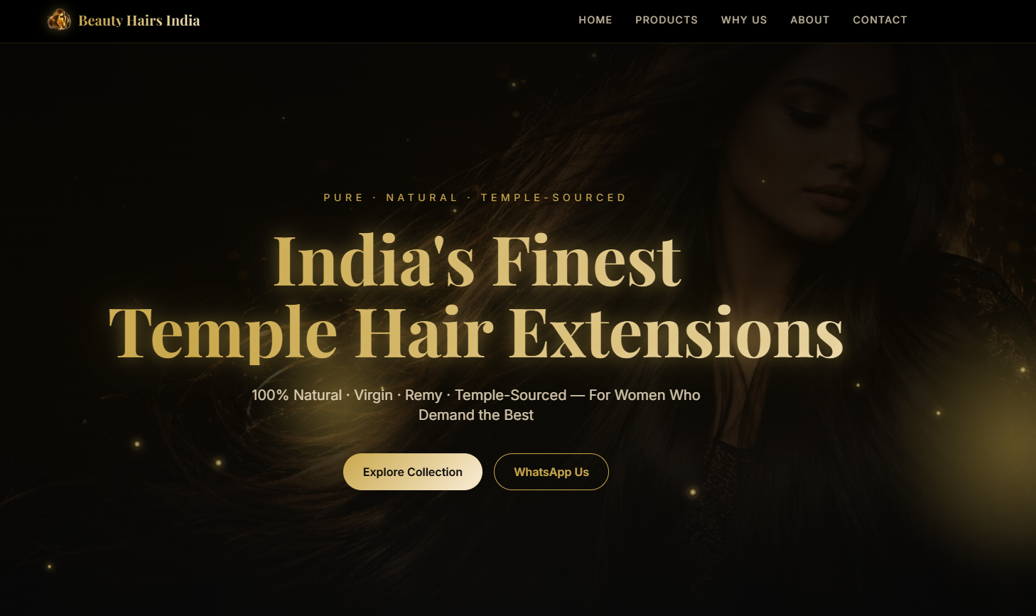 BeautyHairIndia website preview